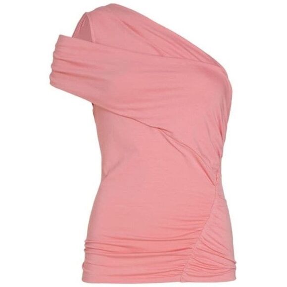 IRO Billin One Shoulder Top Pink women’s Size small Brand New! Msrp $195 - Picture 2 of 12